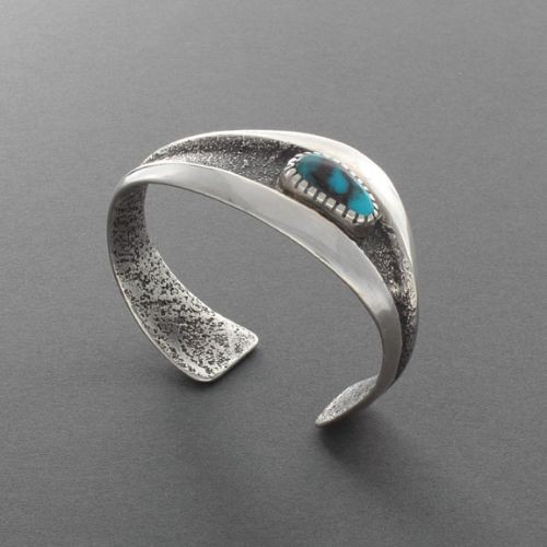 Charles Loloma Bracelet with Bisbee Turquoise