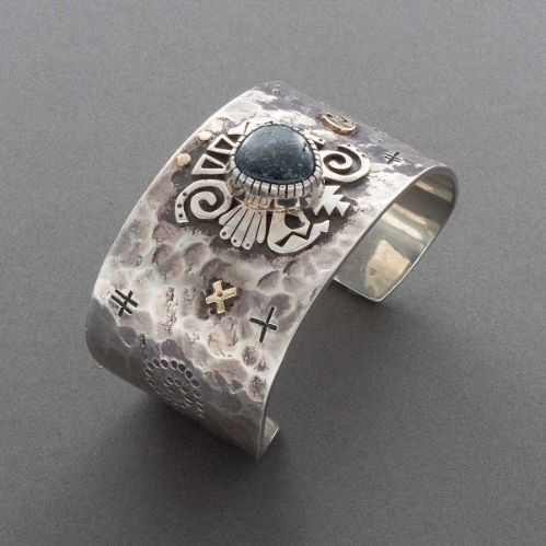 Kee Yazzie Cuff of Lander Blue Turquoise