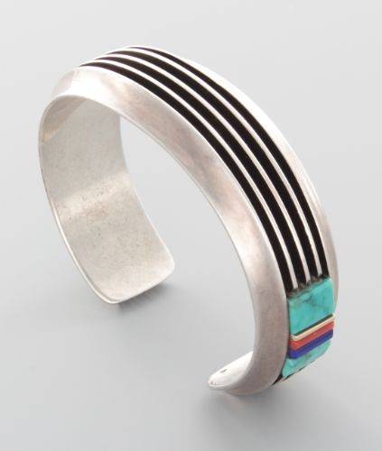 Victor Beck Bracelet of Parallel Lines and Inlay