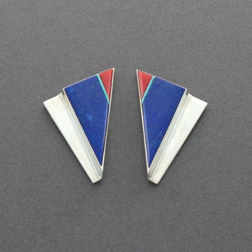 Triangle Earrings by Richard Chavez