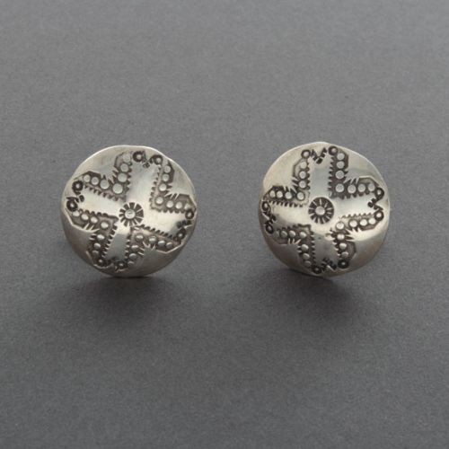 Old Domed Silver Cufflinks