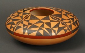 Dextra Quotskuyva Large Seed Jar with Triangles