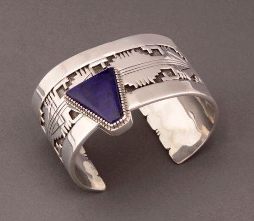 Gibson Nez Bracelet of Silver and Lapis