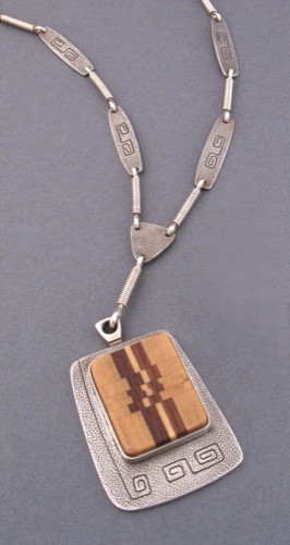 Norbert Peshlakai Inlay Wood Necklace