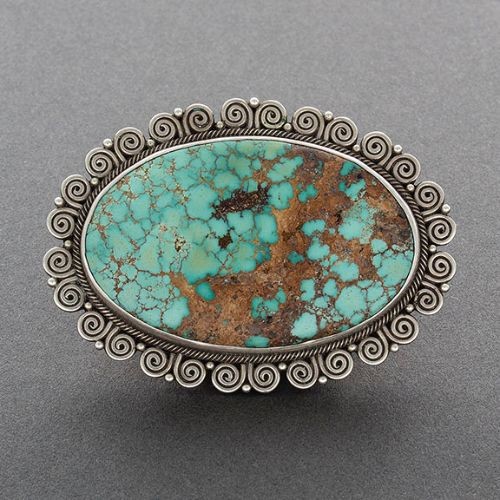 Perry Shorty Pin of Pilot Mountain Turquoise