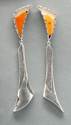 Jared Chavez Earrings Silver With Agates