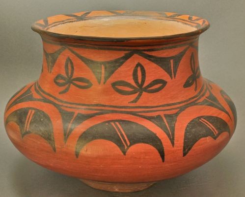 San Ildefonso Redware Jar ca 1900