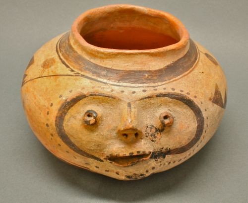 1880 s Polacca Jar with Face