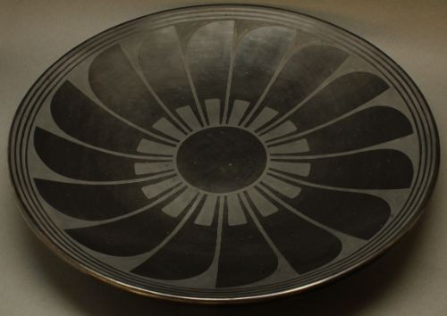 Marie & Julian Black on Black Feather Plate