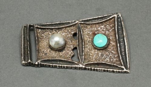 Charles Loloma Tufa Cast Pin 