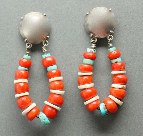 Tony Aguilar Earrings of Coral