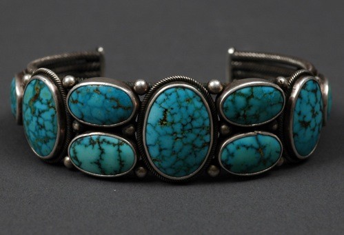 Perry Shorty Bracelet of Lone Mountain Turquoise