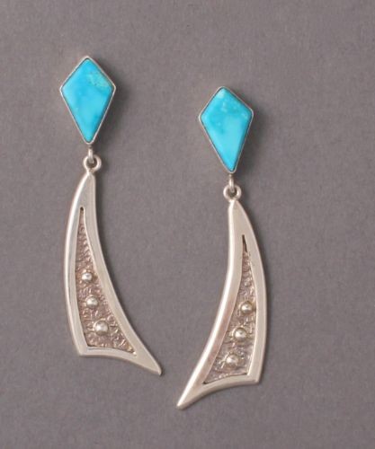 Morenci Turquoise Dangle Earrings