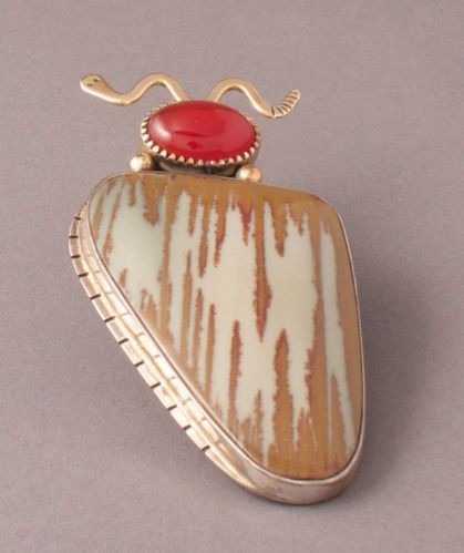 Mike Bird Romero Pin With Snake