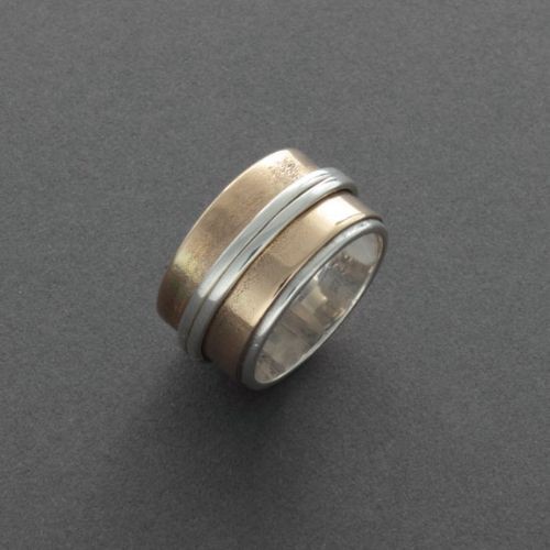 Richard Chavez Ring of 14kt Gold and Silver