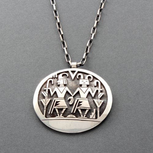 Victor Coochwytewa Kachina Pendant Necklace