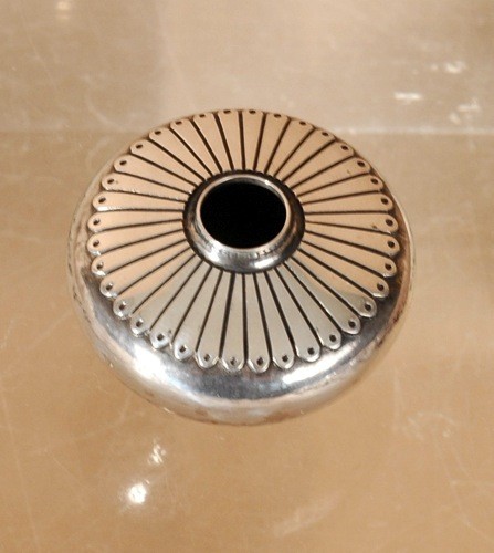 Norbert Peshlakai Silver Bowl