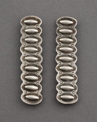 Antique Silver Navajo Collar Tabs