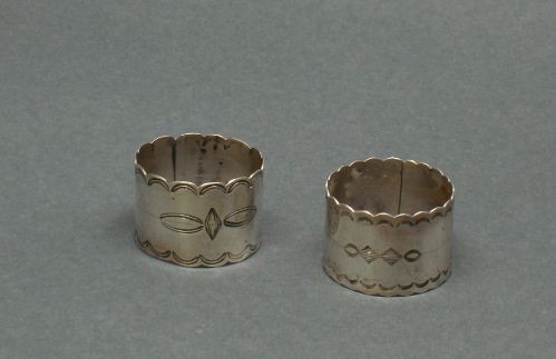 Old Navajo Silver Napkin Rings