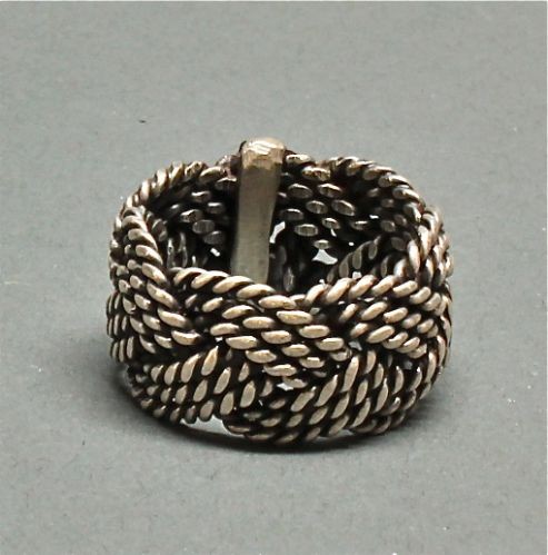 Navajo Ring of Silver Braid