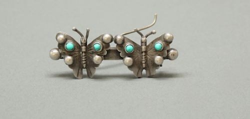 Navajo Hair Clip with Butterflies