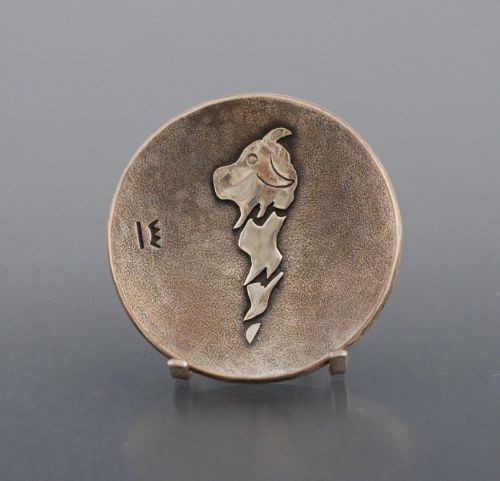 Raymond Mulhalan Silver Plate With Buffalo