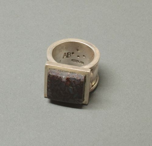 Alex Beeshligaii Ring with  Agate Stone