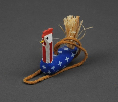 Navajo Folk Art Chicken Ornament With Free Shipping