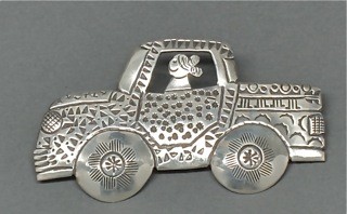 Norbert Peshlakai Collaborative "Gina" Pin Made With Linda 