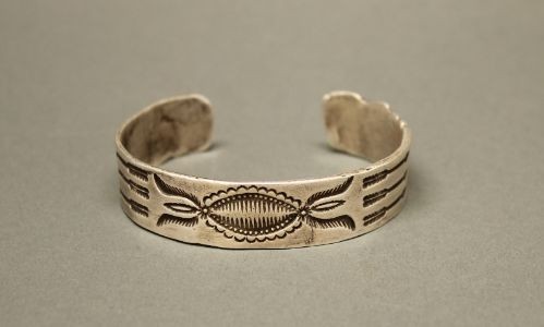 Ingot Bracelet with Warrior Heads