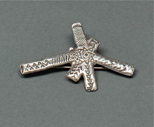 Raymond Mulhalan Silver Starburst Pin