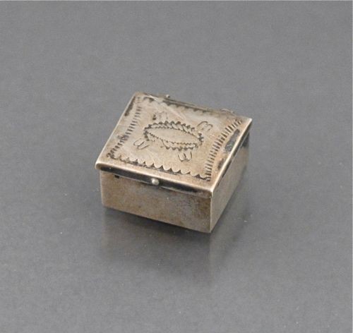 Tiny Navajo Silver Box