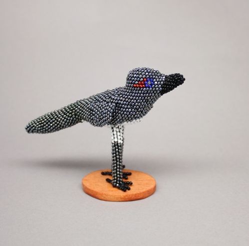 Beaded Roadrunner By Larissa Gasper of Zuni