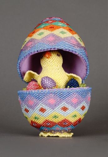 Zuni Beaded Easter Chick 