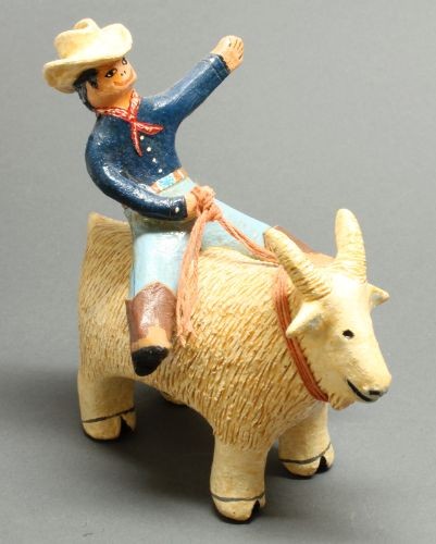 Elizabeth Manygoats Boy on a Goat