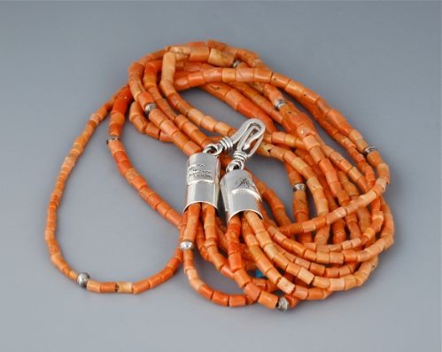 Orange Coral Necklace