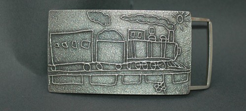 Nathan Begay Belt Buckle of A Train