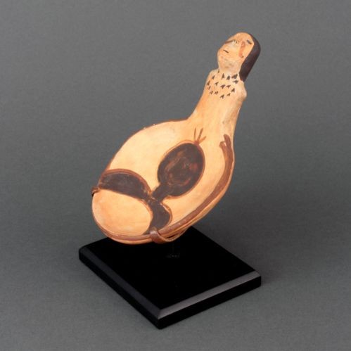 Historic Hopi Ladle With Face