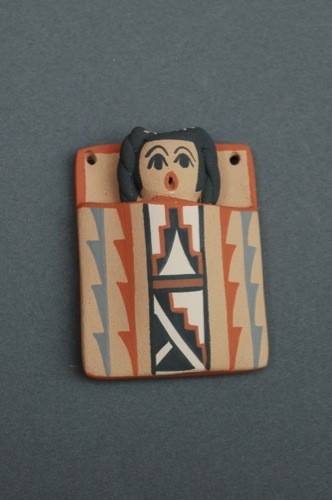 Linda Lucero Fragua Ornament of Girl in Cradle Board