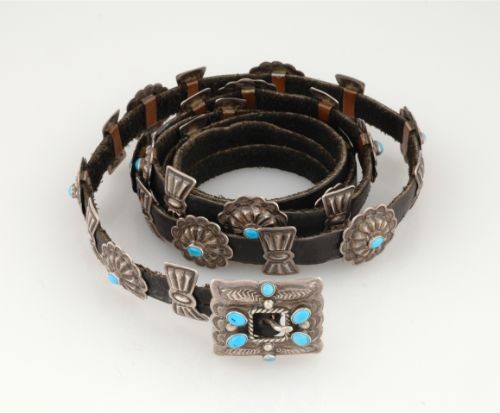 Vintage Narrow Concho Belt