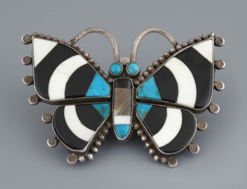 Zuni Inlaid Butterfly Pin