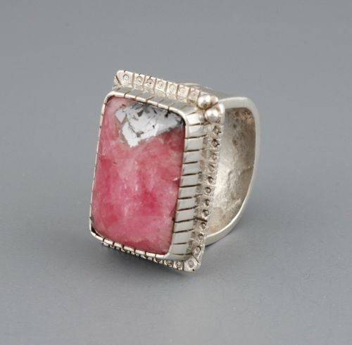 Lorenzo Shirley Ring of Rhodochrosite
