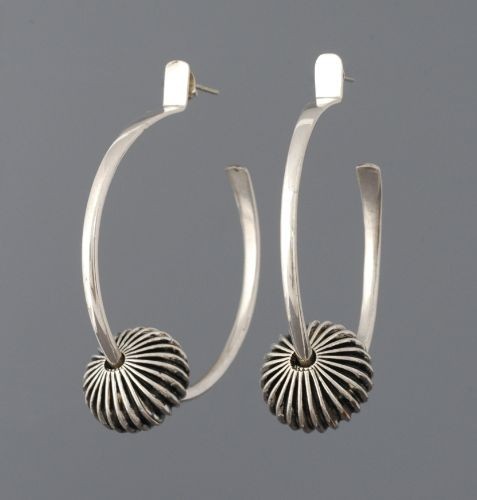 Edison Cummings Earrings - Hoops With Beads
