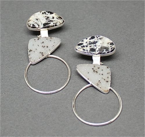 Orlando Dugi Earrings of  Druzy Quartz