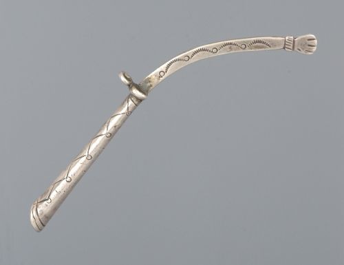 Early Navajo Silver Powder Charger