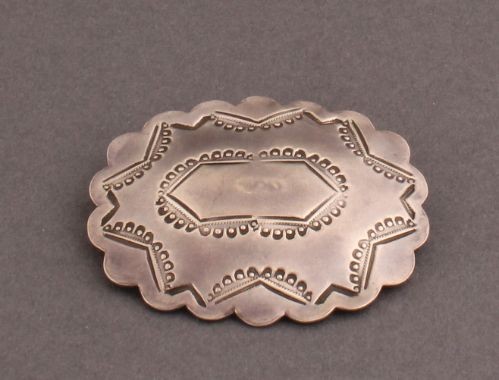 Navajo Silver Concho Pin