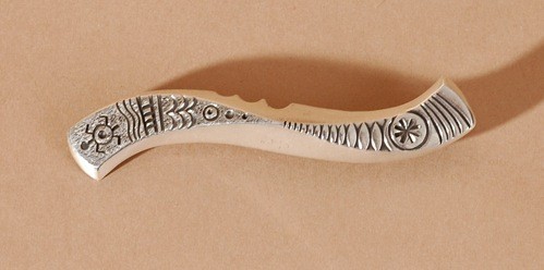 Norbert Peshlakai Narrow Silver Bar Pin