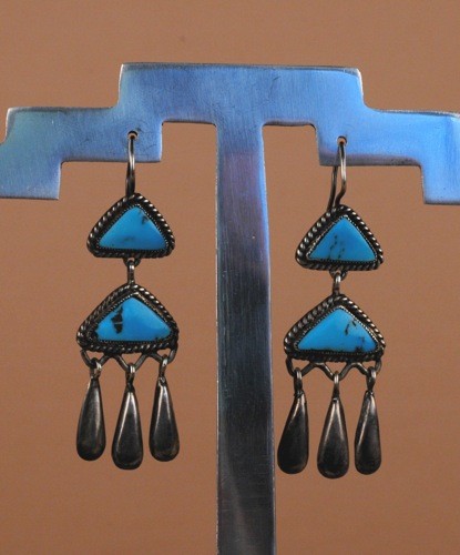Gallegos Collection Dangle Turquoise Earrings Published