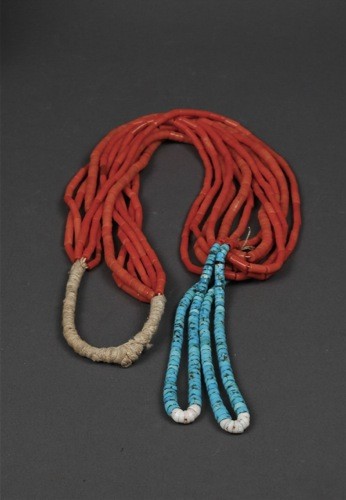 6 Strand Orange Coral Necklace With Jaclas