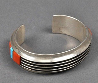 Victor Beck Bracelet with Silver Parallel Lines